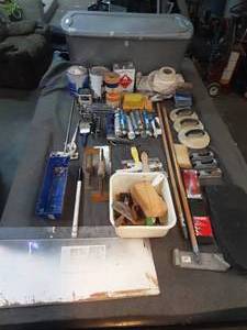 lot 42 image: large lot of painting, caulking, sanding, drywall related