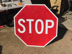 Large Reflective STOP Sign
