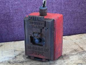 Antique Cast Iron Fire Alarm Box