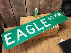 Eagle St NW - Metal Sign