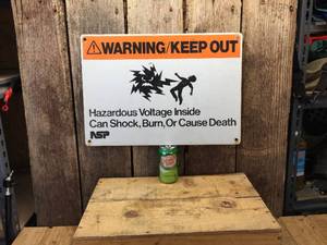 NSP - WarningKeep Out Metal Sign