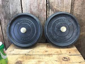 2 STAUB Cast Iron 10 14 Pot Lids