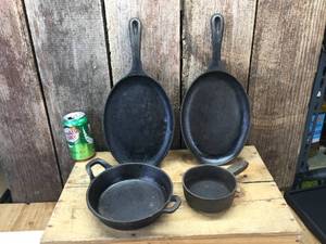 4 Pcs Cast Iron Cookware