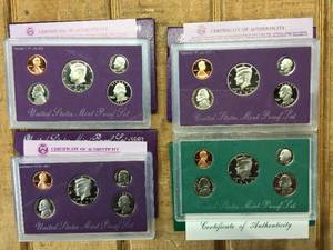 4 U.S. Mint Proof Sets
