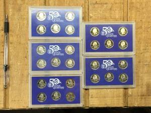 5 U.S. Proof State Quarters Sets