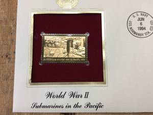 WWII Submarines - Delaware Statehood First Day Issue Stamps