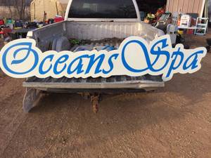 OCEANS SPA Acrylic Sign