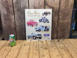 Vintage Ford Truck Eighty Years Tribute Sign