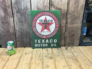 Old-Look TEXACO Motor Oil - Tin Sign