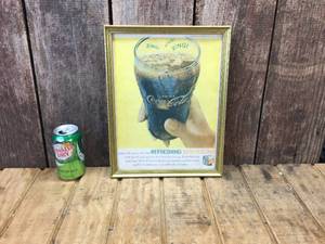 Vintage 1962 Framed Coca Cola AD
