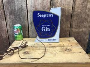 Seagrams Extra Dry Gin Light-Up Sign