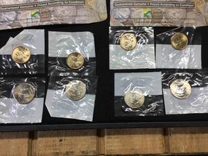 2 - Complete 2003 Uncirculated Kennedy Half & Sacagawea Sets