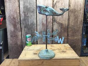 Copper Whale Weathervane