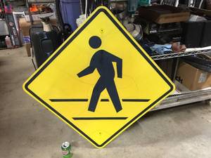 Pedestrian Crosswalk Sign