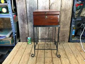 WoodIron Sewing-Keepsakes Box & Stand