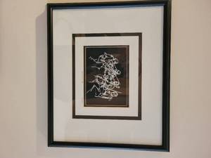 lot 34 image: Signed Framed Art Harris Strong musicians