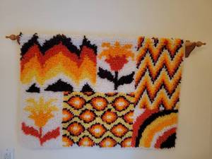 lot 43 image: Colorful Retro Hippy Weaving