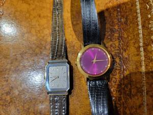 lot 51 image: A group of 4 watches. Seiko Lassale and Fossil.