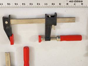 lot 14 image: (4) Small Bessey Woodworking Clamps