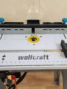 lot 9 image: Wolfcraft Router Table with a Porter Cable Router