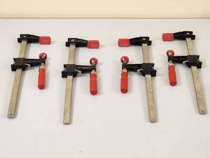 lot 25 image: (4) Small Bessey Woodworking Clamps