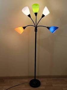 lot 46 image: Playful Decorative Floor Lamp 68 tall