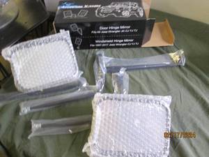new upgraded rectangular jeep wrangler jk,cj,yj,tj adventure mirrors