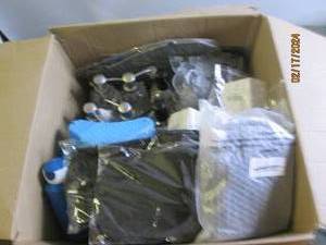 box of bathroom items