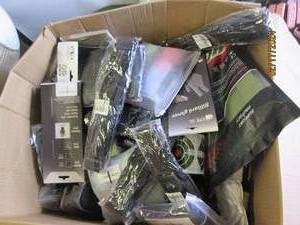 box of sports items