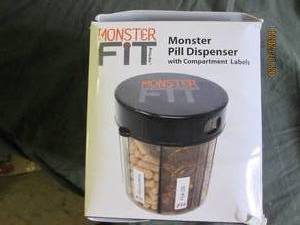 monster pill dispensor