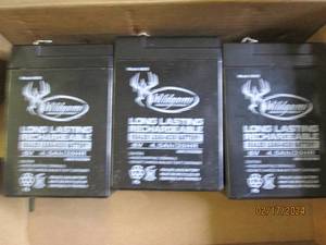 3 wild game innovations 6 v long lasting rechargable batteries