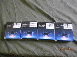 4 packages of 2 new led solar cup mats