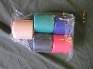 5 multicolored rolls of foam underwrap tape athletic foam tape pre wrap breathable