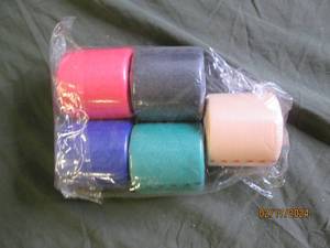 5 multicolored rolls of foam underwrap tape athletic foam tape pre wrap breathable