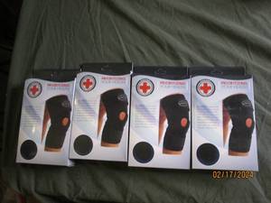 4 new copper lined knee braces...