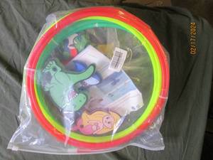 set of swimming rings and toys...