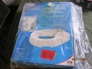 hinged toilet seat riser...