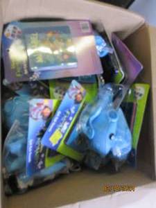 box of bath items...