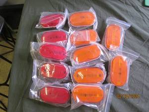 new trailer lights 5 red and 7 yellow