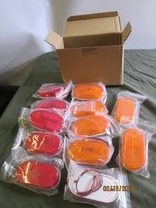 new trailer lights 5 red and 7 yellow