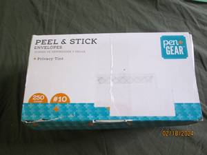 250 count peel and stick envelopes...