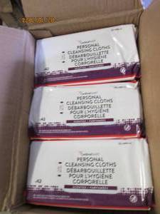 box of 1008 personal cleansing cloths