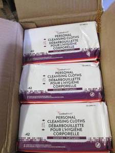 box of 1008 personal cleansing cloths