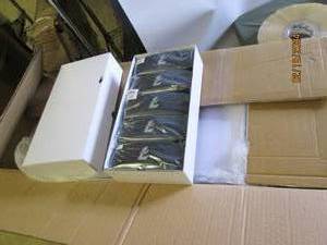 9 boxes of 10 beverley glasses with cases