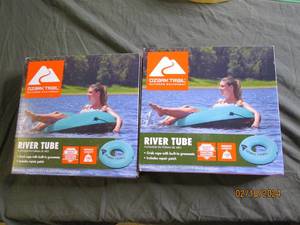 2 ozark trail river tubes...