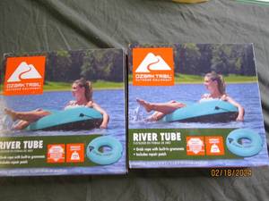 2 ozark trail river tubes...