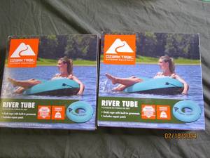 2 ozark trail river tubes...