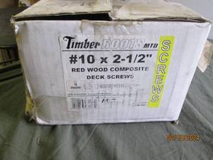 box of timber roots #10 x 2 12 inch red wood composite deck screws