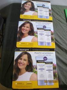 3 boxes of neutrogena ultra sheer dry skin sunscreen 55 spf