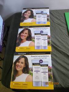 3 boxes of neutrogena ultra sheer dry skin sunscreen 55 spf
